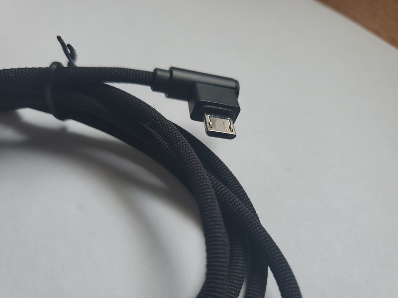 Micro USB to Standard USB Plug In Cable Cord 36" Long Black gallery