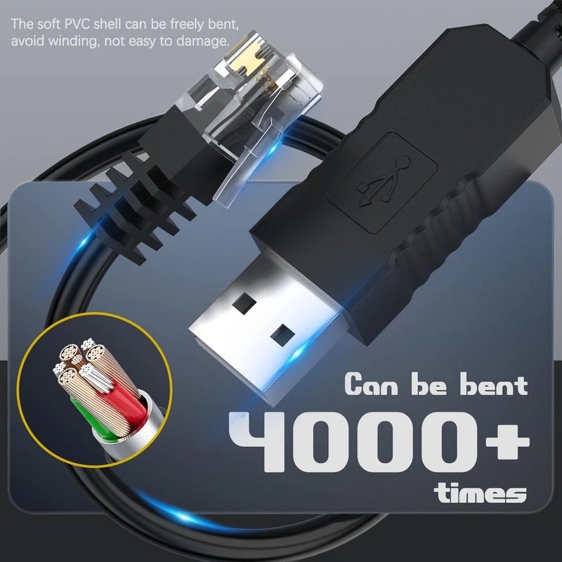 Radar Detector Cable, USB to RJ11 Plug Cord Compatible with Escort Passport 9... gallery