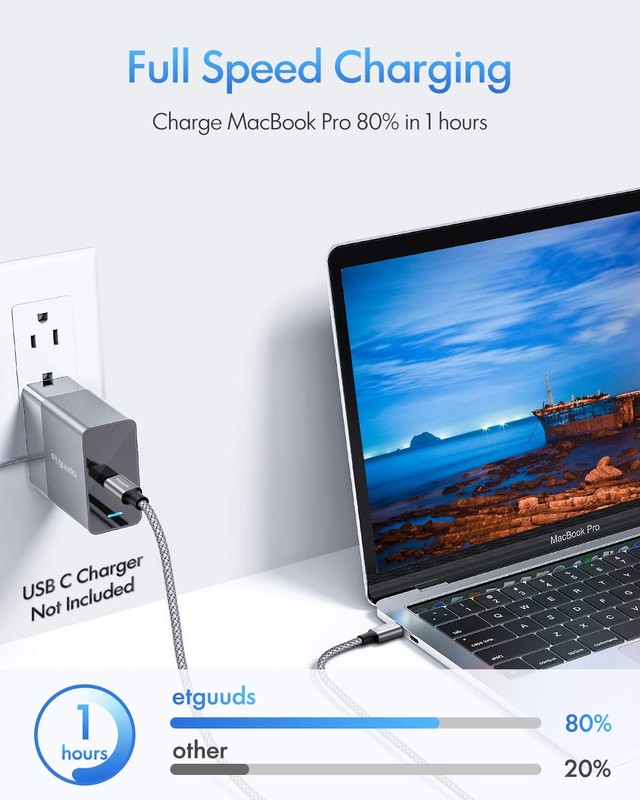 USB C to USB C Cable 2ft, 2-Pack 60W USBC to USBC Cord, Type C to C Charger C... gallery
