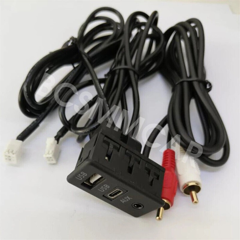 Car USB+TYPE-C+RCA Interface Extension Cable Adapter Fit For Android navigation gallery