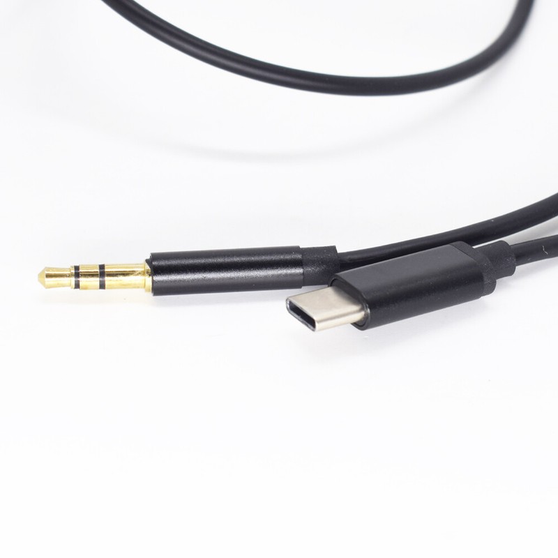 5pcs 1M/3.3ft USB C Type C to 3.5mm Male Stereo Audio Aux Cord Cable Black White gallery