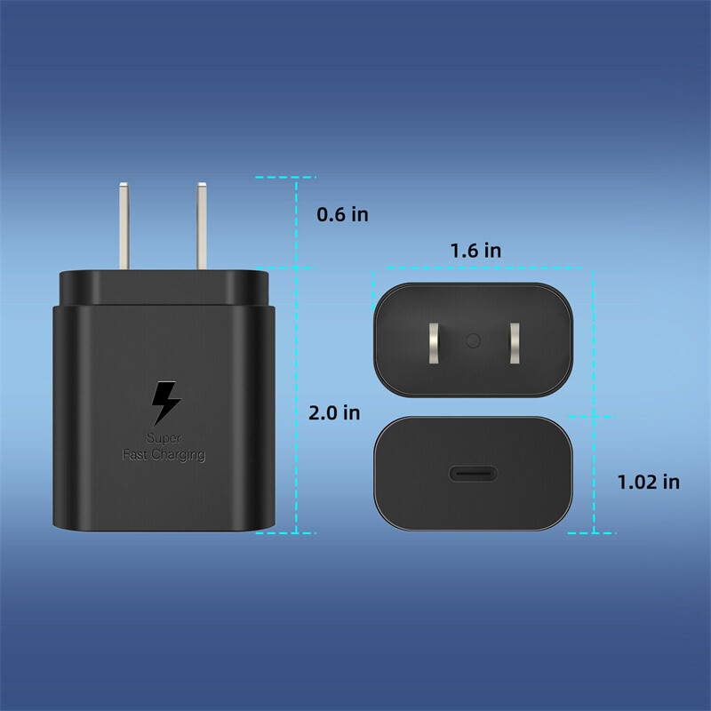 Original Fast Wall Charger+Type C 6FT Cable For Samsung A07 A17 A16 A15 A26 A35 gallery