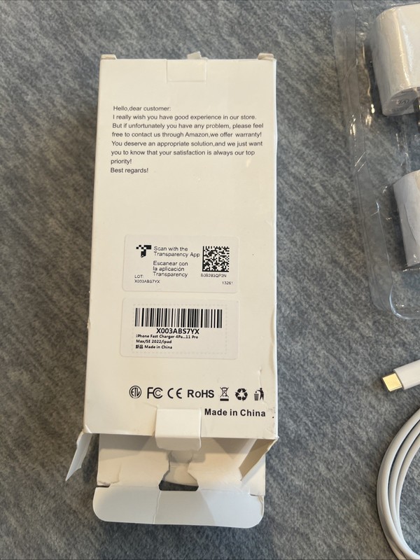 Feels2Nice USB-C Quick Cables & Block Chargers 2Pk For iPhone 14 & Below New Box gallery