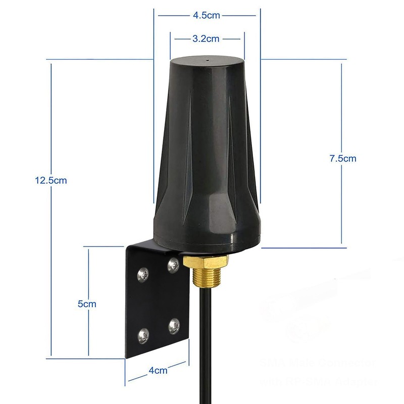 3PCS 4G LTE Bracket Wall Mount Antenna SMA For 4G LTE Wireless Internet Hotspot gallery