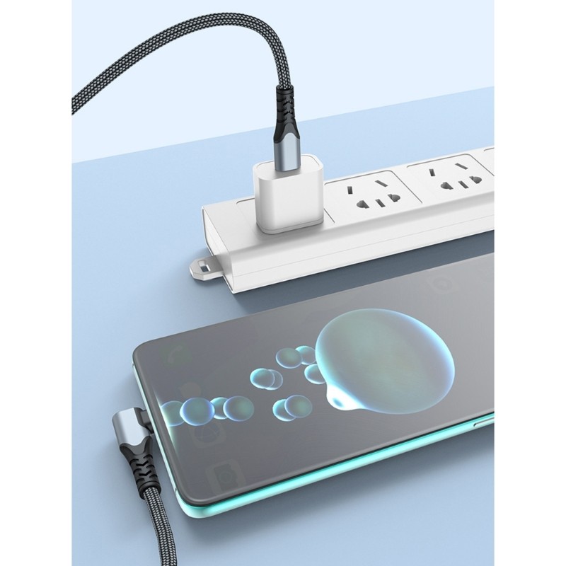 Mobile Phone 90 Degree Quick Charging 100W Fast Charging USB C Male Cable Wire gallery