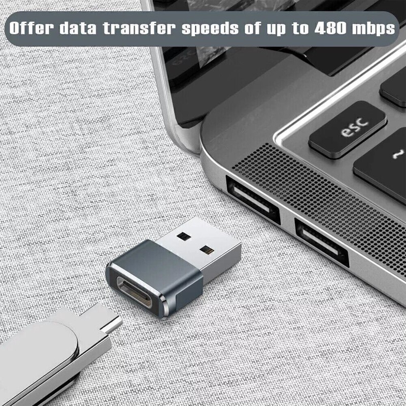 USB A to USB C Adapter Type C Converter for iPhone 17 16 15 Apple Watch Samsung gallery