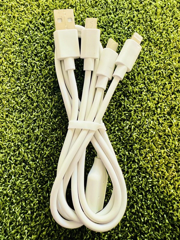 3-in-1 Cable iPhone/Micro USB/Type C Sync charge for All Devices