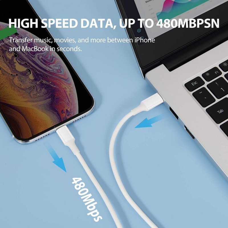 USB C Type C PD 20W Cable Fast Charging Charger For iPhone 14 13 12 11 Pro Max 8 gallery