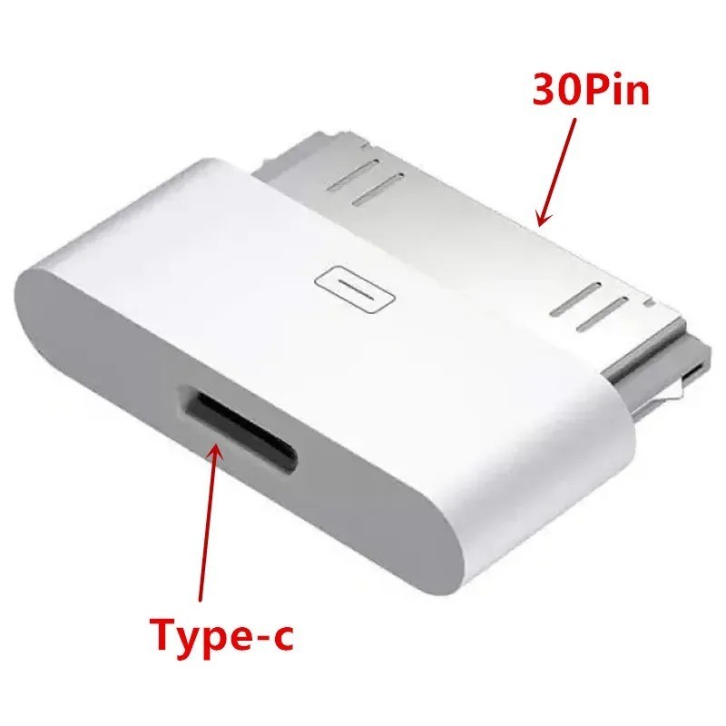 30-Pin To USB C Adapter Charging Data SyncConverter for IPhone 4 4S 3GS IPad 3 2 gallery