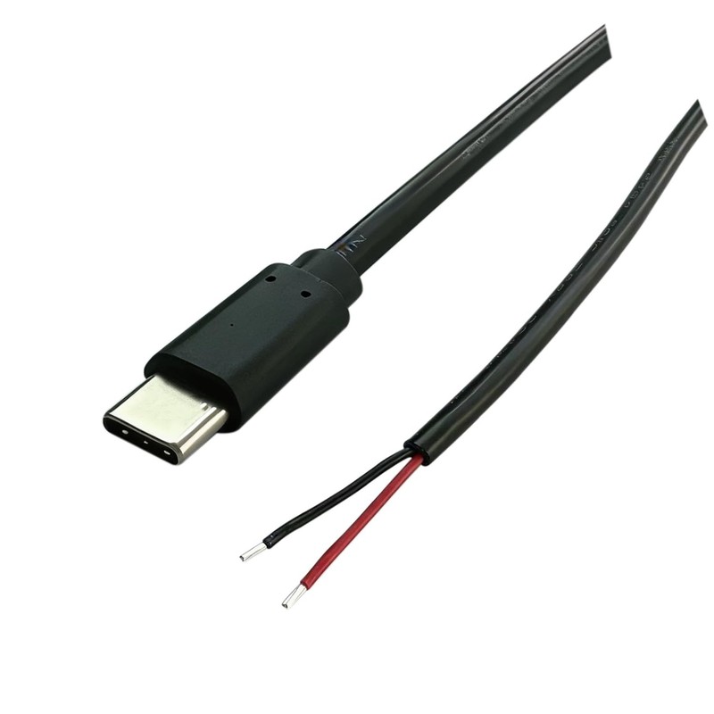 4Pcs USB to 2 Pin Bare Wire Open End Power Cable 1FT, USB Plug 2 Pin Pigtail ... gallery