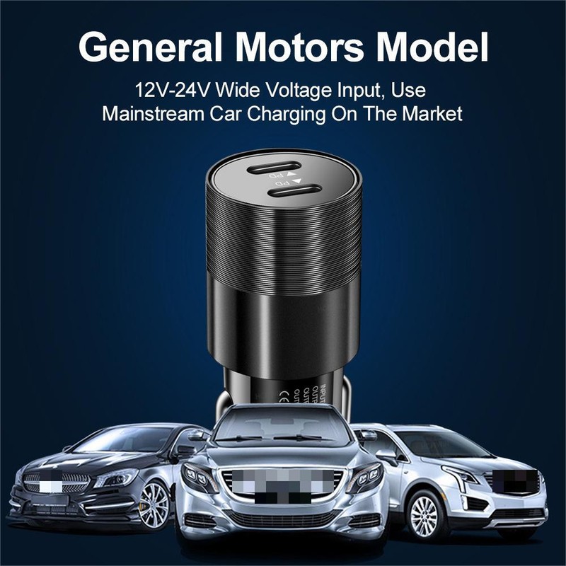 Universal Fast Car Charger Adapter 40W PD Type C Cable Cord For iPhone New Hot gallery