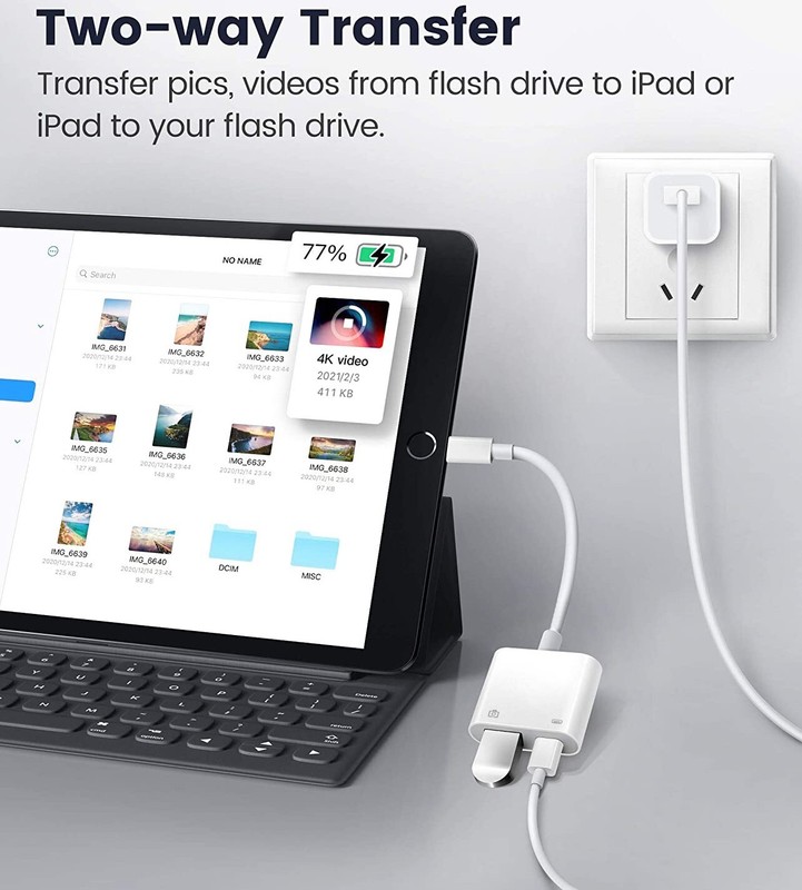 Fits New iPhone iPad iPod USB OTG / Headphone / Camera Adapter For Apple gallery