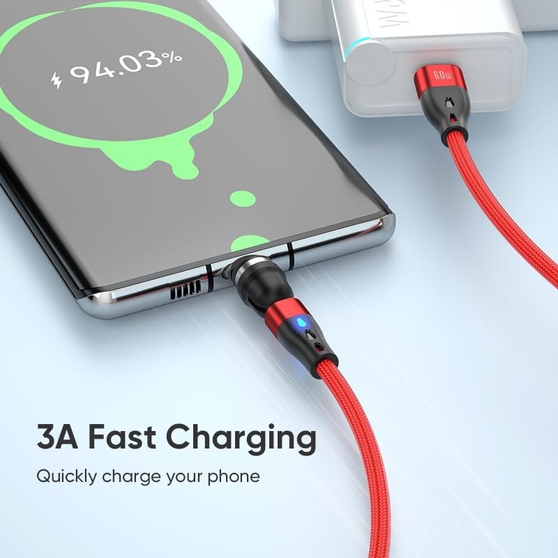 60W Magnetic USB-C Cable - Fast Charging & Data Transfer for All Devices gallery