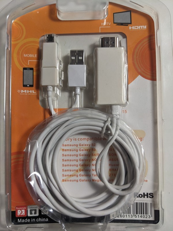 MHL Mobile Phone for HDTV SM-15 - 300 cm, MHL cable to TV gallery