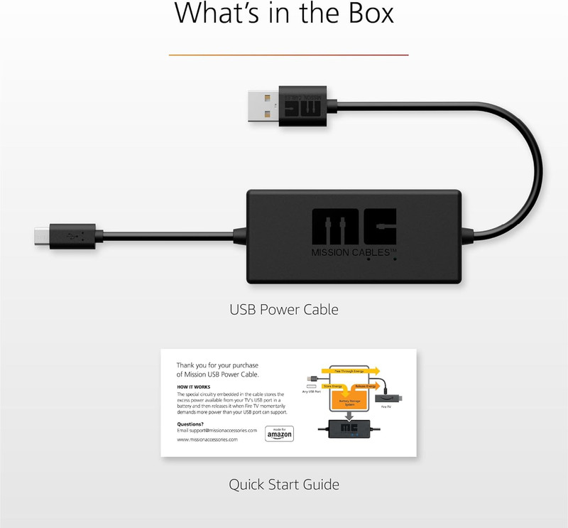 Made for Amazon, USB Power Cable (Eliminates the Need for AC Adapter) gallery