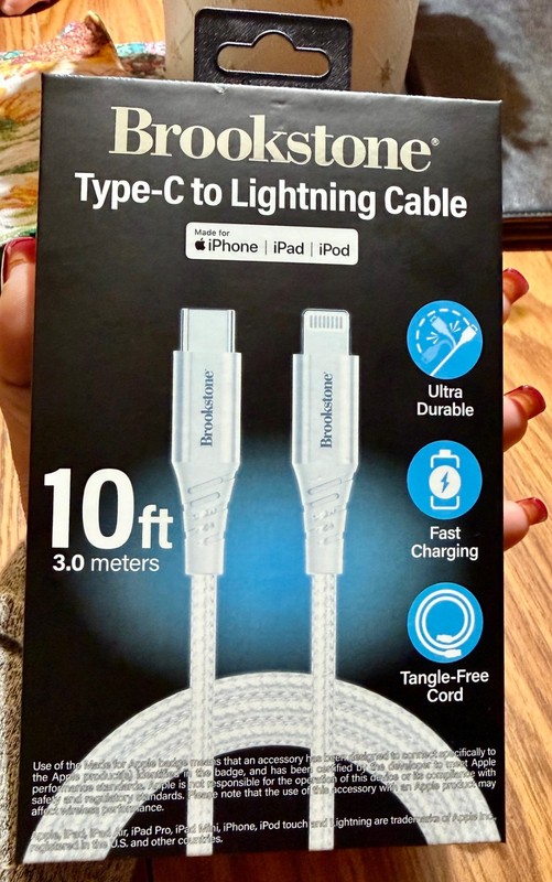 Brookstone Type-C Cable 10FT brand new gallery