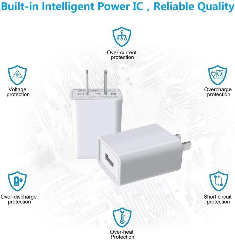 PD 10W 5V 2A USB Jack Wall Power Adapter 5 Volt 2Amp AC Fast Charger Cube US Lot gallery