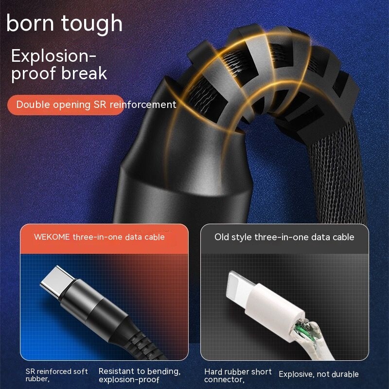 Fashion Personality 3-in-1 Charging Wire gallery
