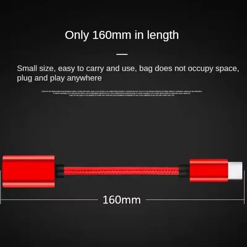 2pcs USB-C Type C Male to USB 3.0 Type A Female OTG Adapter Converter Cable Cord gallery