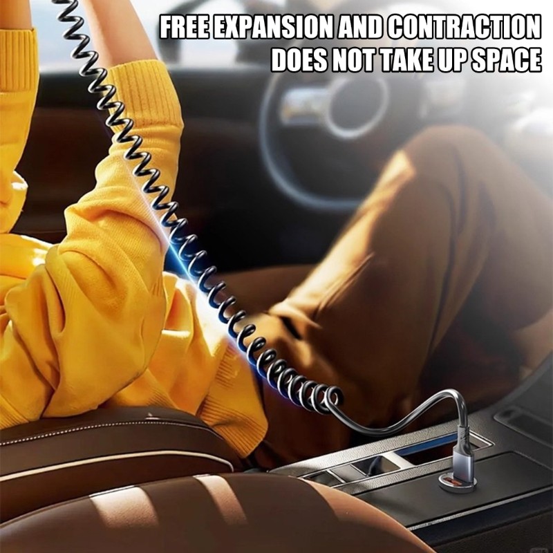 Coiled Type C Data Cable With Quick Charge Function Ideal For Travel Office And gallery