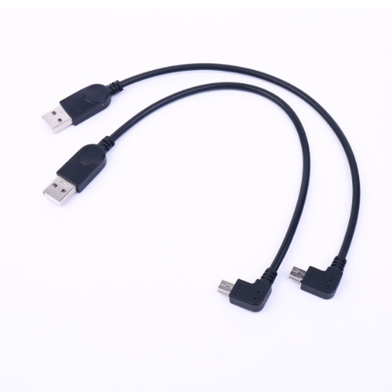 Mini USB Right Angle Cable USB Input Data Cord for Connecting Cameras and Device gallery