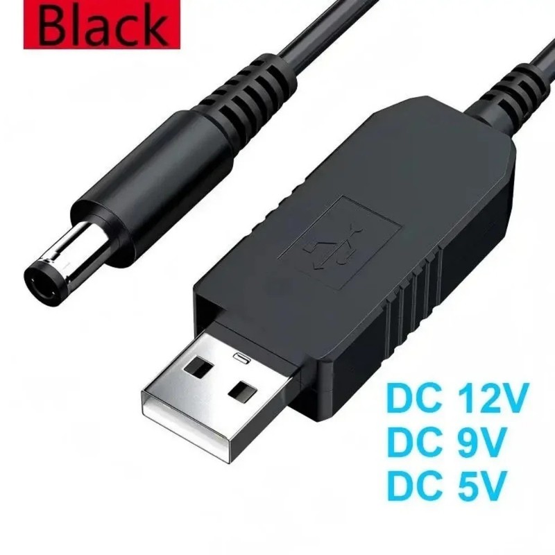 0.22 in 0.08 in DC Power Cable Converter 5V to 5V 9V 12V Step Up USB Adapter gallery