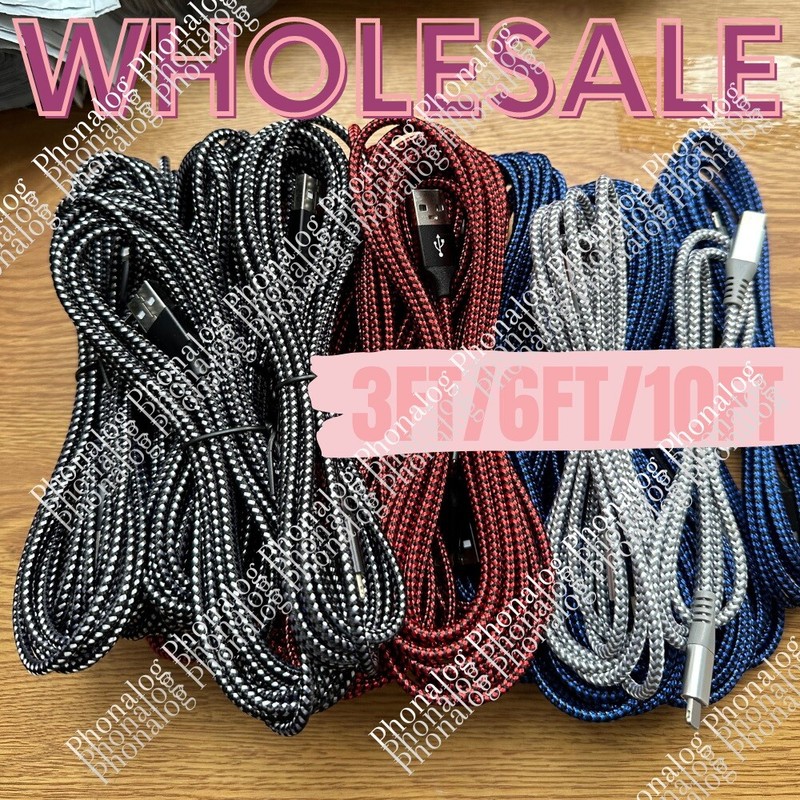 Fast Charger Cable Heavy Duty 3/6/10FT For iPhone 14 13 11 8 7 Charging Cord Lot