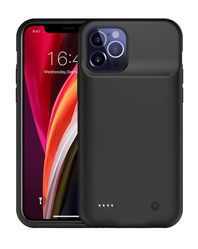 Portable Protective Charging Case (4500 mAh) for iPhone 12 Pro Max (BLACK) gallery