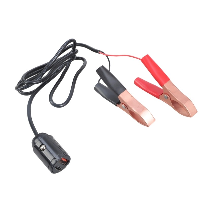 Emergency Vehicle Charger With Type C And USB 2.0 Port Durability Housing Power