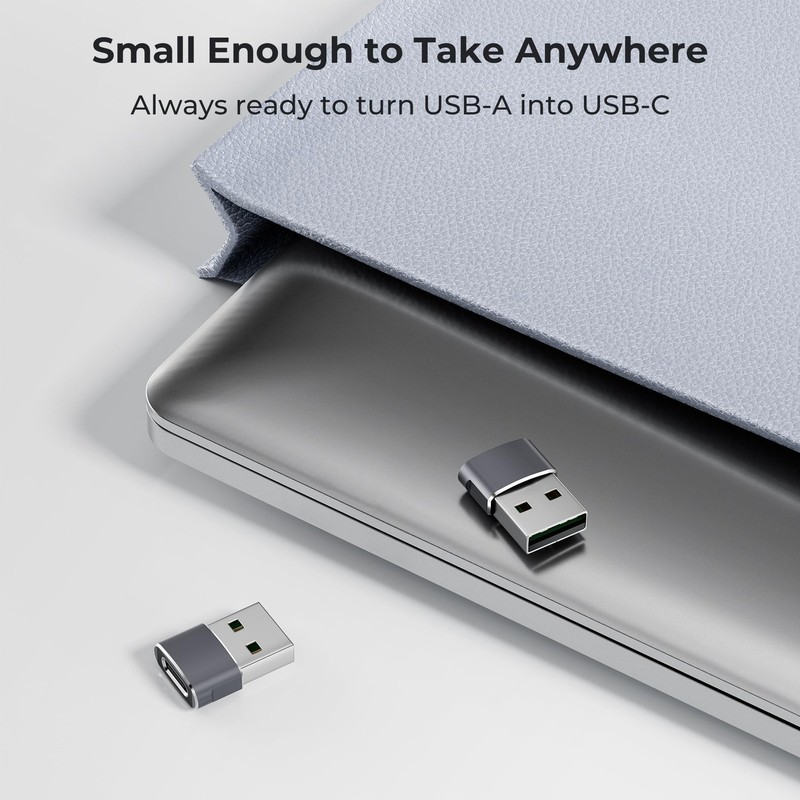 3 Pcs USB To C Adapter USBC Female To USB A Male OTG Connector High Speed gallery