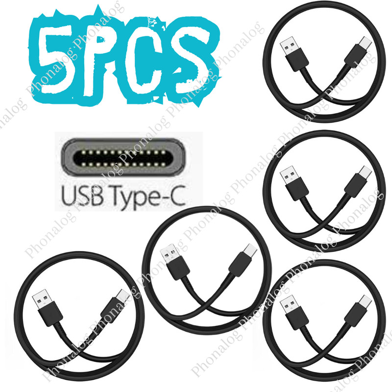 5Pack USB C Type C Cable Lot Fast Charging Cord For Samsung Android Charger Cord