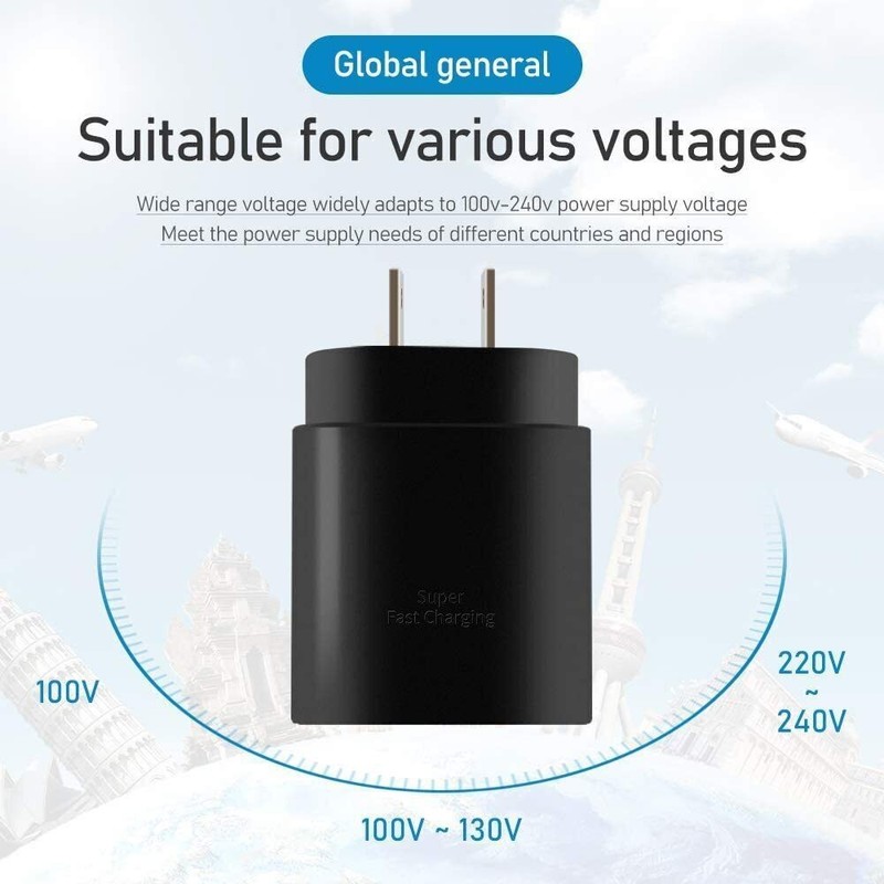 25W USB-C S22 For Wall Galaxy S21 Charger Type S20 Samsung +6FT Cable Super Fast gallery