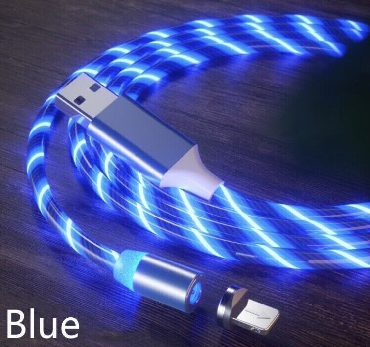 Light Up Phone Charger LED Fast Charging USB Cable Cord For iPhone Type C Micro gallery