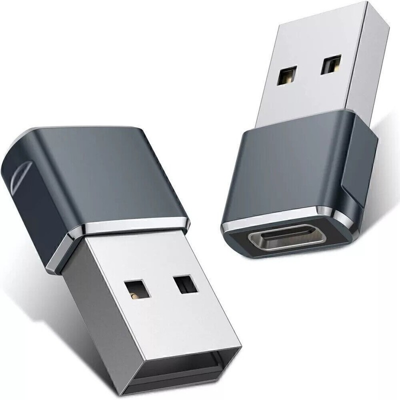 Type-C Female to USB-A Male Converter Adapter For iPhone 15 16 Pro Max Samsung gallery