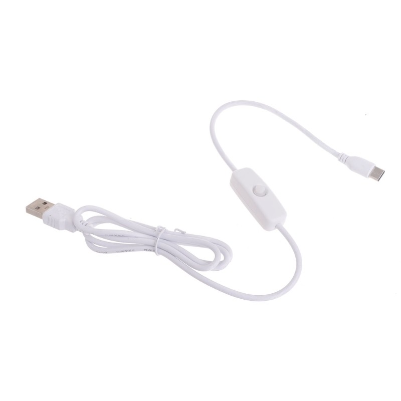 USB2.0 5V3A Power Cord USB Type-C to USB A Charger Cable withSwitch 1M Cable