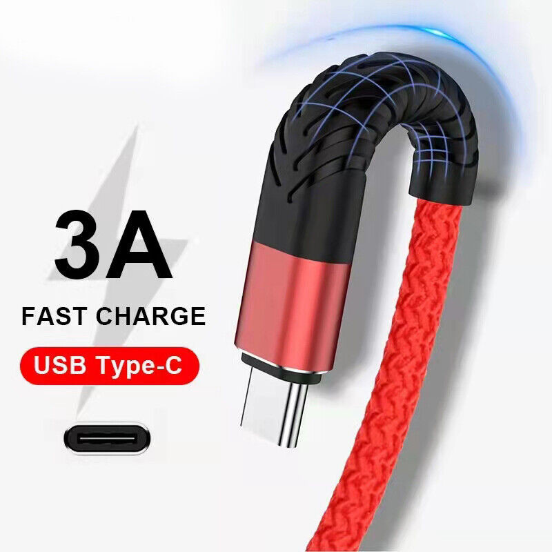 Fast Charger For Samsung Galaxy S9 S10+Plus Type C USB-C Cord Charging Cable lot gallery