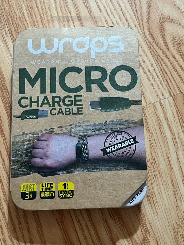 Wraps Wearable Charge Cable Micro-USB Charging Cable
