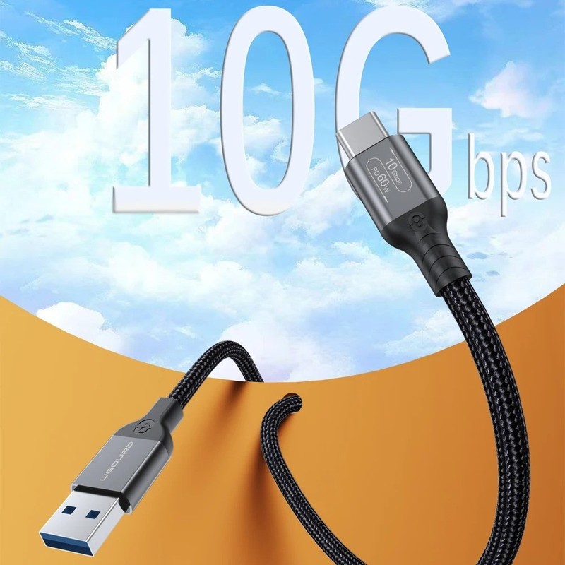 USB 3.2 USB 3.1 Gen2 10Gbps USB-A to Type C Cable 60W Fast Charger gallery
