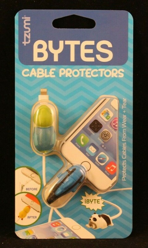 Tzumi – Bytes – Turtle & Blue Tang Fish – Protects Cables From Wear & Tear -6649
