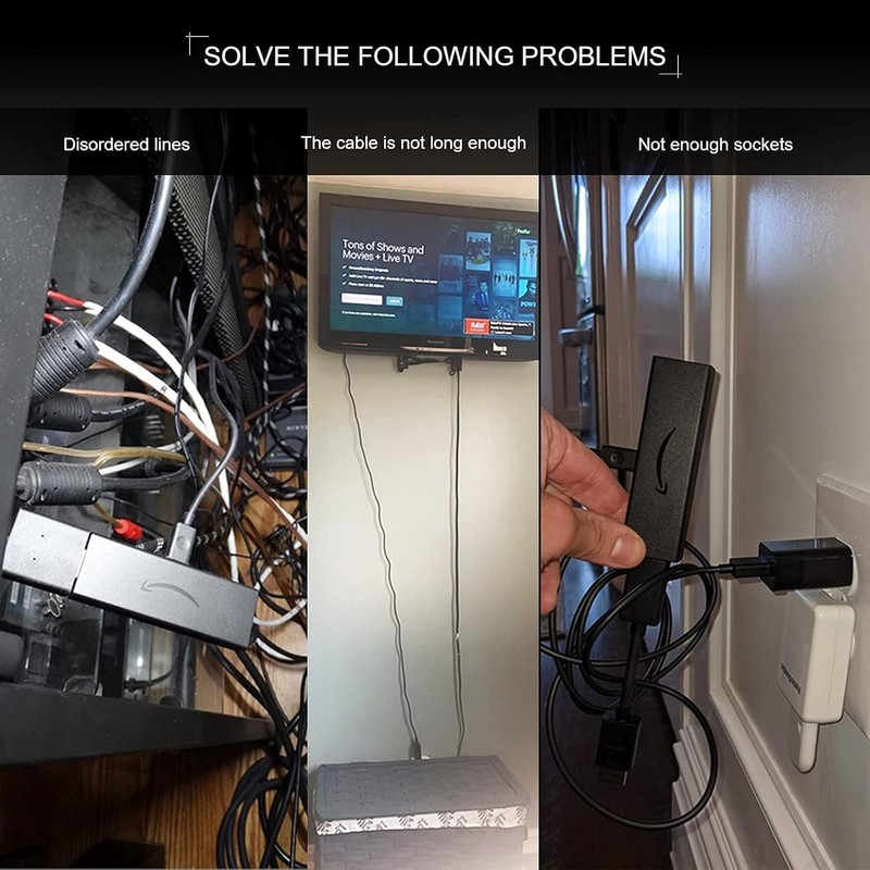 Effortless USB Power Adapter for Fire TV & Chromecast: Clutter-Free Streaming gallery