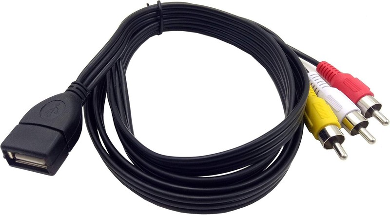USB to 3RCA Cable, 5ft USB 2.0 Female to 3 RCA Male Cord gallery