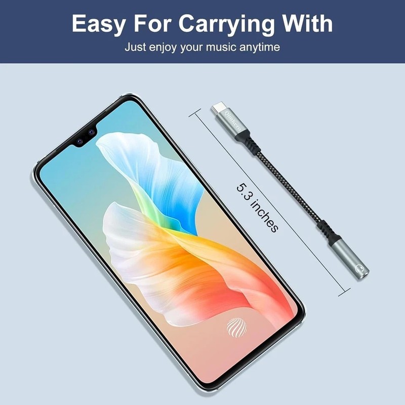 USB Type C to 3.5Mm Female Headphone Jack Adapter, (2 Pack) USB C to Aux Audio D gallery