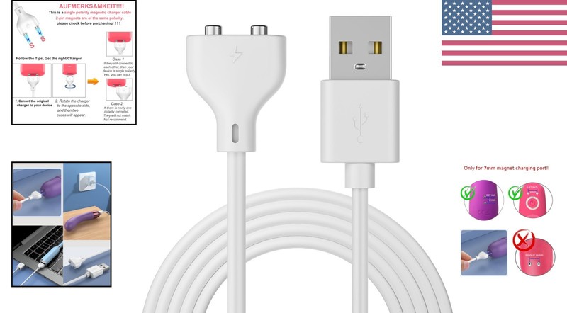 High-Quality Magnetic USB DC Charging Cable 2.6Ft - Compatible with All Devices gallery