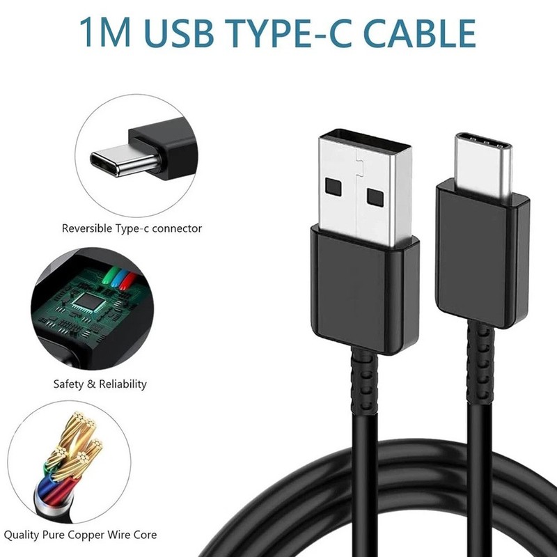 USB to Type-C Charging Cable USB-A to USB-C Cord For Samsung Galaxy S20 S21 S22 gallery