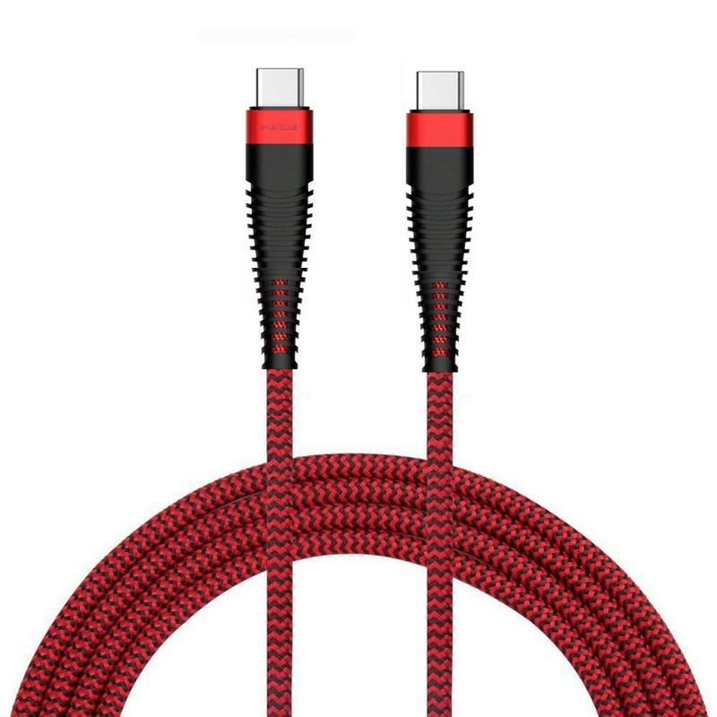 6FT LONG PD CABLE TYPE-C TO USB-C FAST CHARGE CORD POWER WIRE for PHONES TABLETS