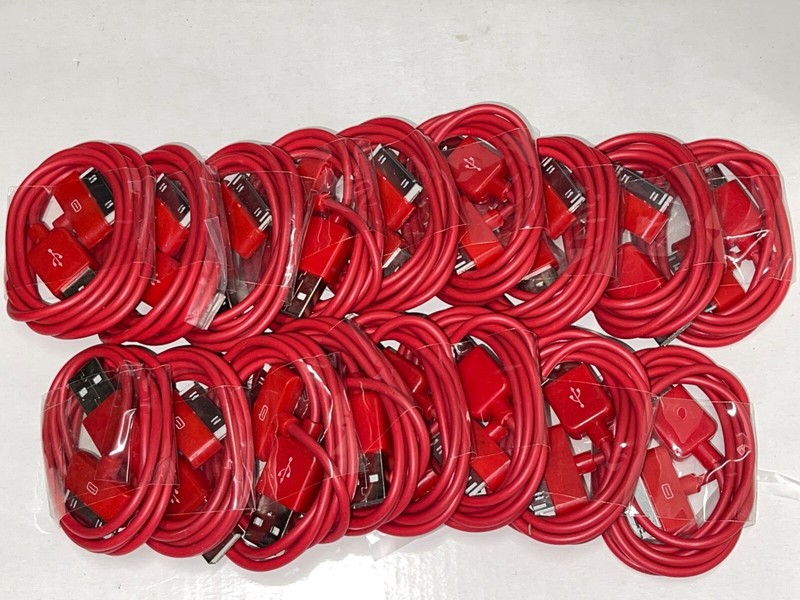 136x Mixed Colors USB Data Sync Charging Cable Cord for iPhone 4 4S 3Gs iPod gallery