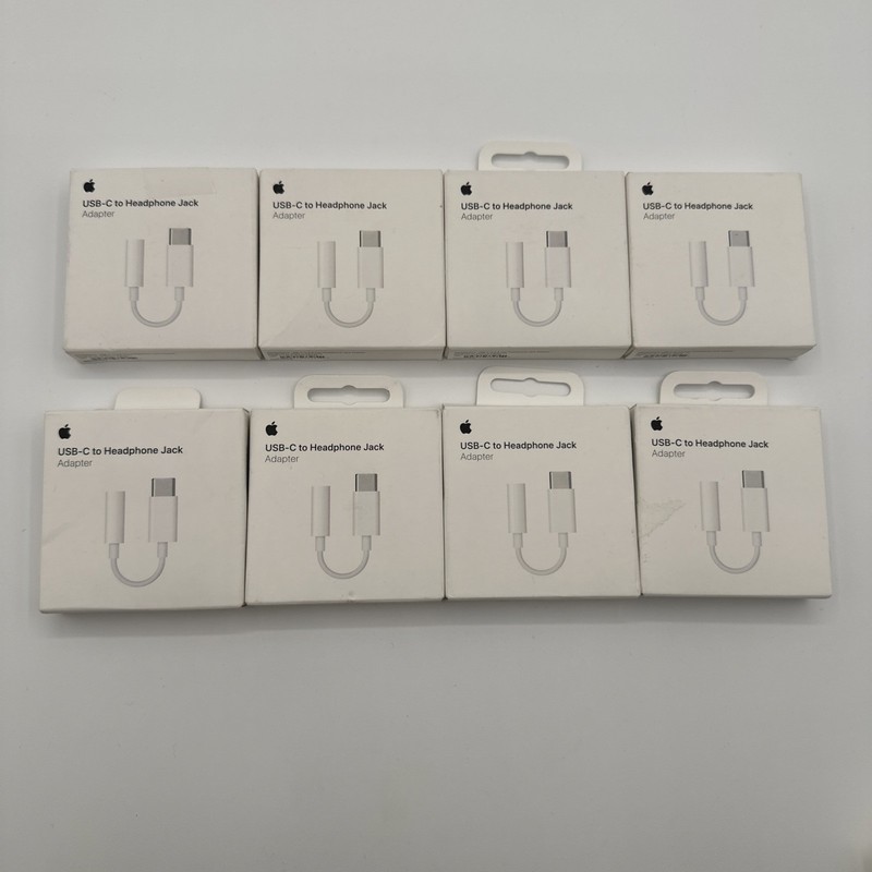 8 pack | Apple USBC to Headphone 3.5mm Jack Adapter | OEM | Open Box