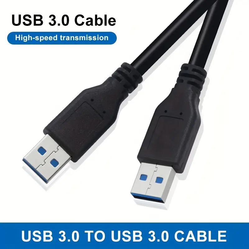 USB 3.0 A Male to A Male Cable Data Transfer Super Speed Power Charger Metal LOT gallery