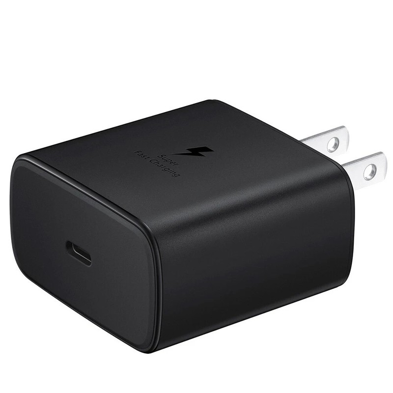 USB C Fast Charger Cube 45W PD Adapter for Samsung S25 S24 S23 S22 S21 Black