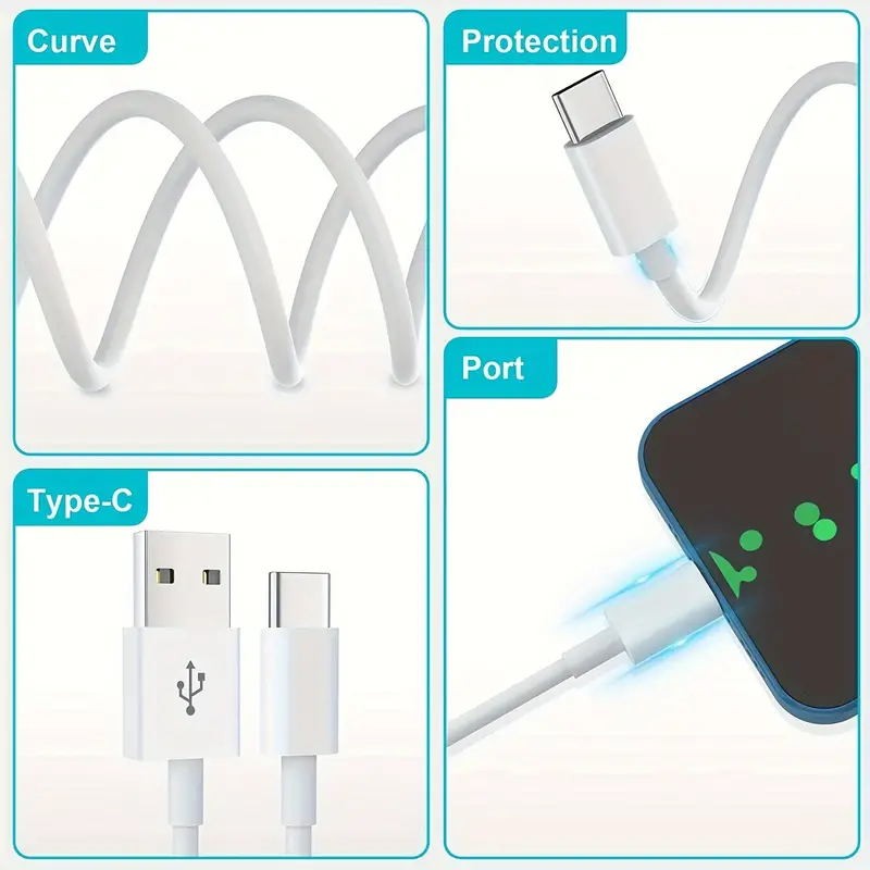 For iPhone 16 USB Type C Data Cable 5A Fast Charging USB-A to USB-C Charger Cor gallery